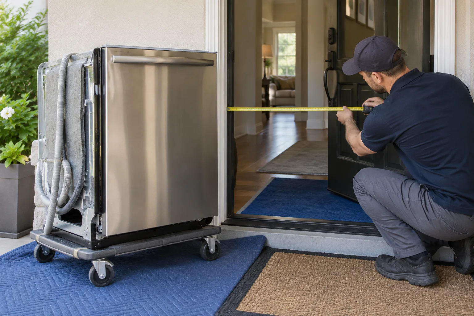 Dishwasher Removal equipment and access preparation