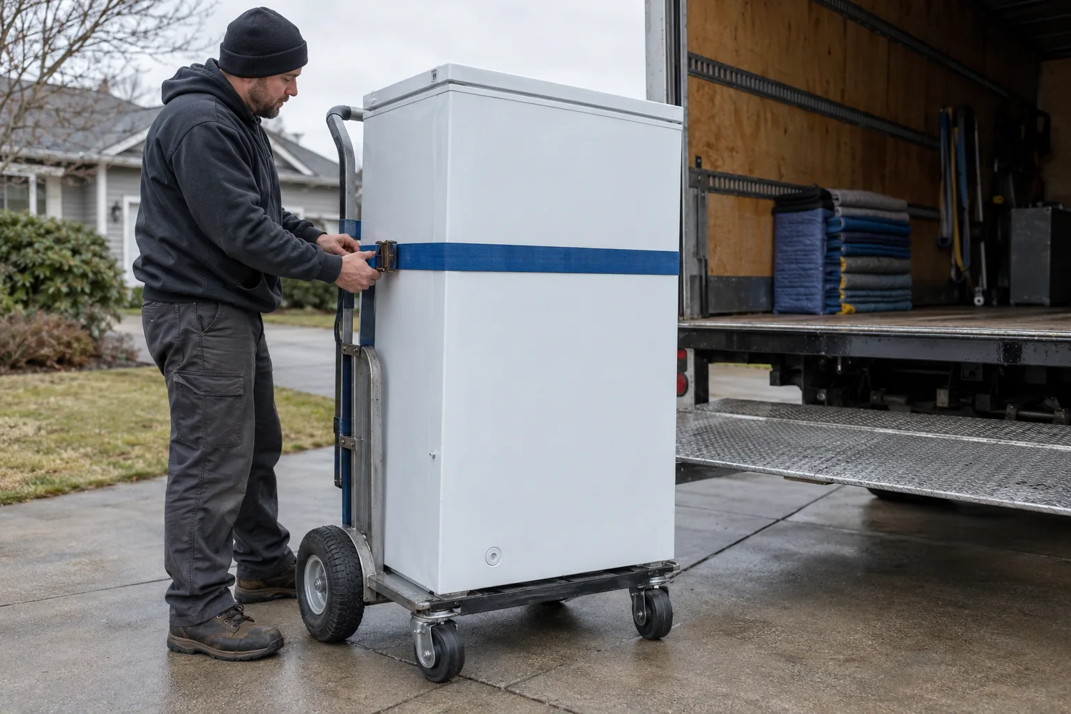 Refrigerator & Freezer Removal equipment and access preparation
